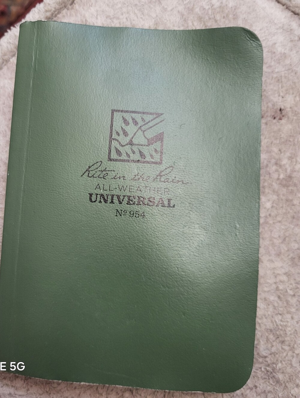 Universal Green Softcover Notebook with Embossed Logo